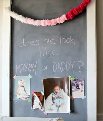 Baby Face Sip-and-See Decorations