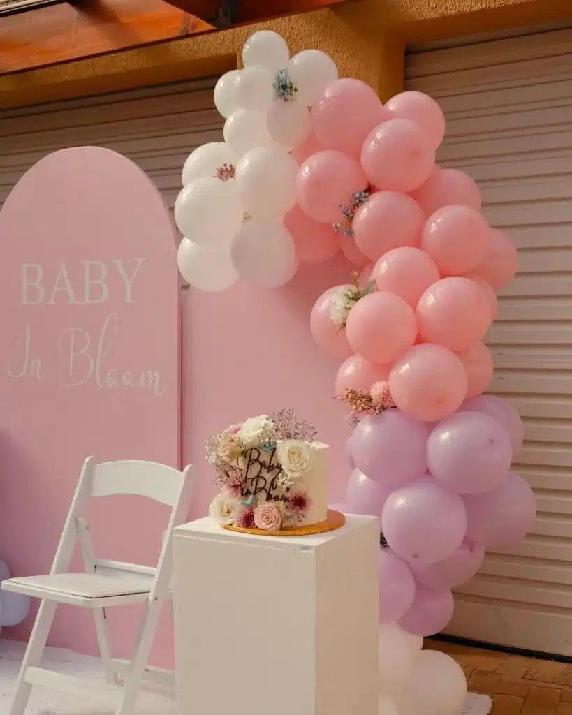Customize a “Baby in Bloom” Color-Theme Backdrop