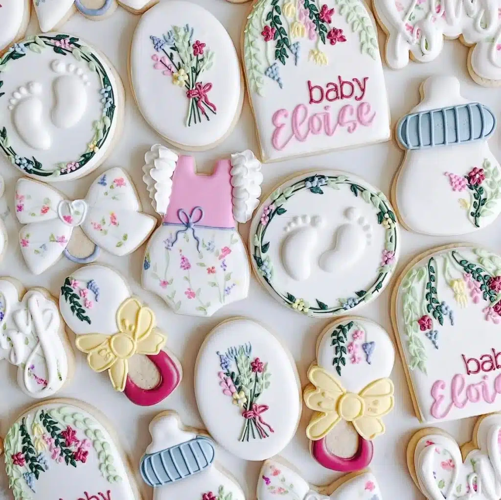 Delight With Floral-Themed Cookies