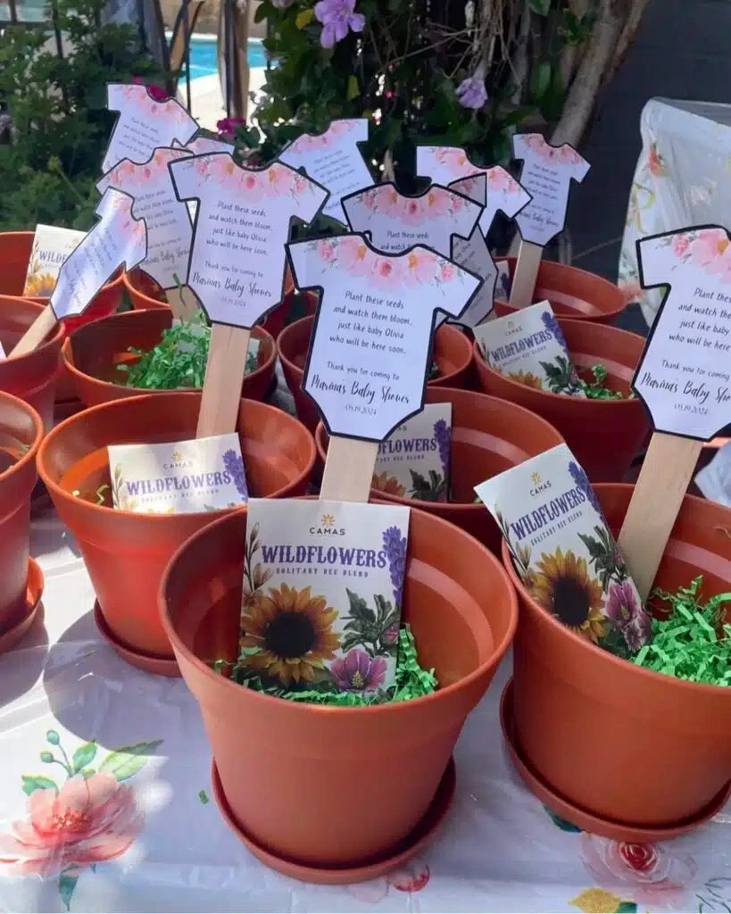 Give Guests Wildflower Favors