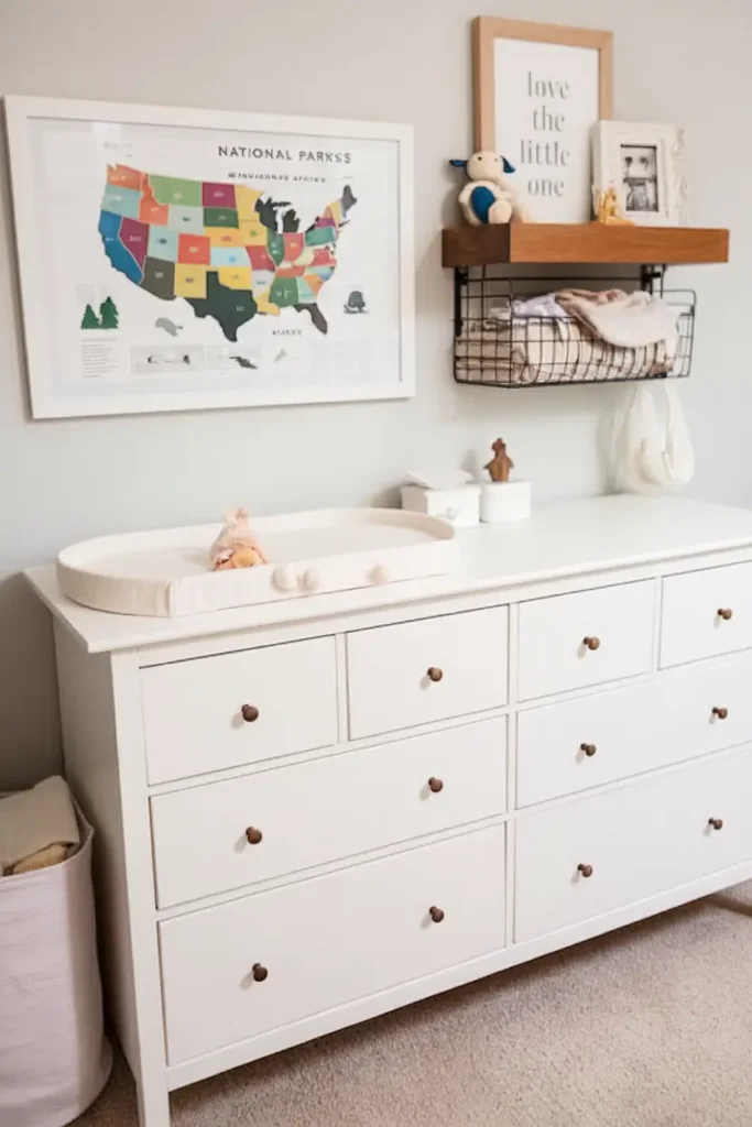 Hang Floating Shelves with Baskets