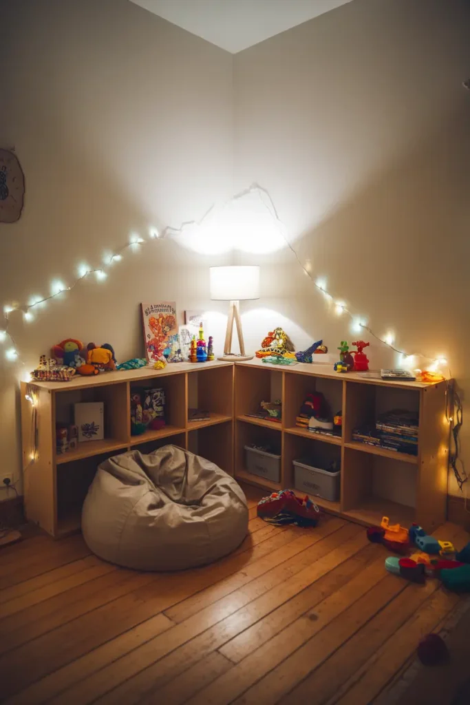 Reading Corner with Low Shelves