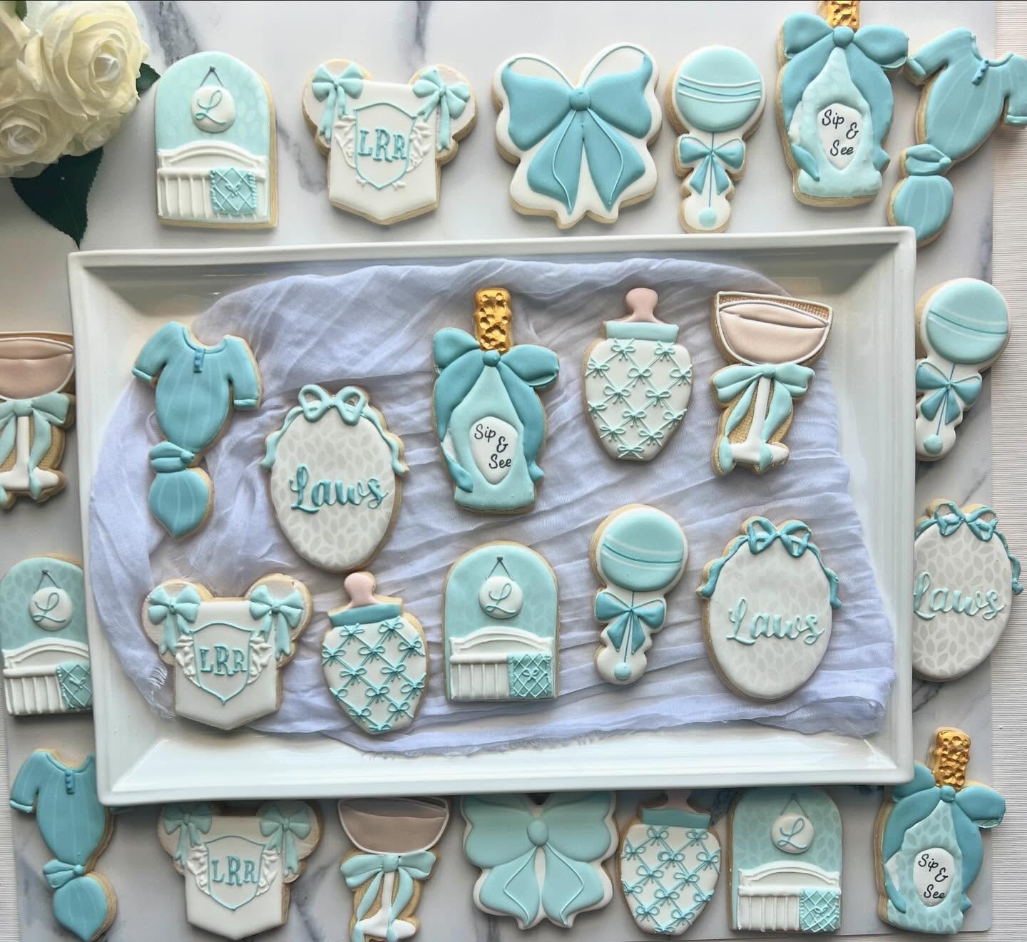 Themed Sip-and-See Party Cookies