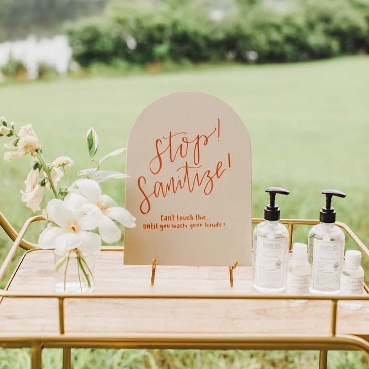 Sip-and-See Party Sanitization Station