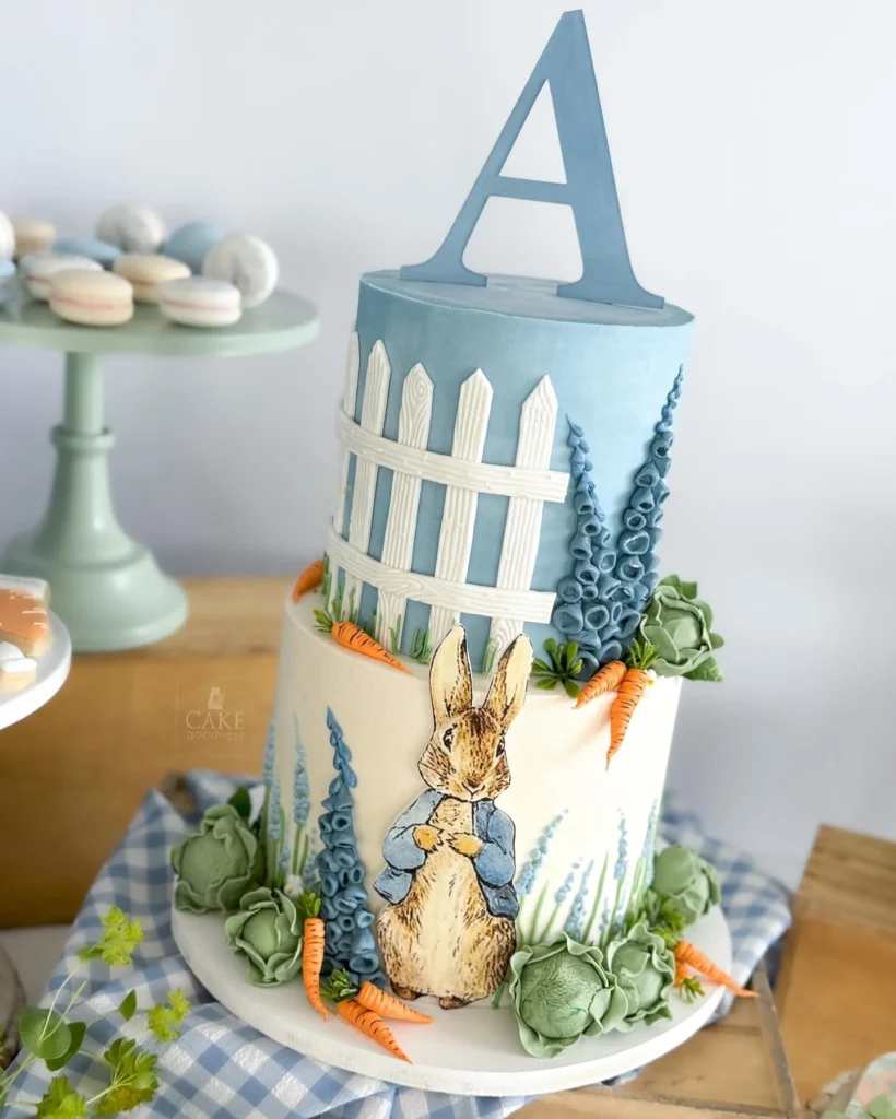 A Peter Rabbit Inspired Cake Centerpiece