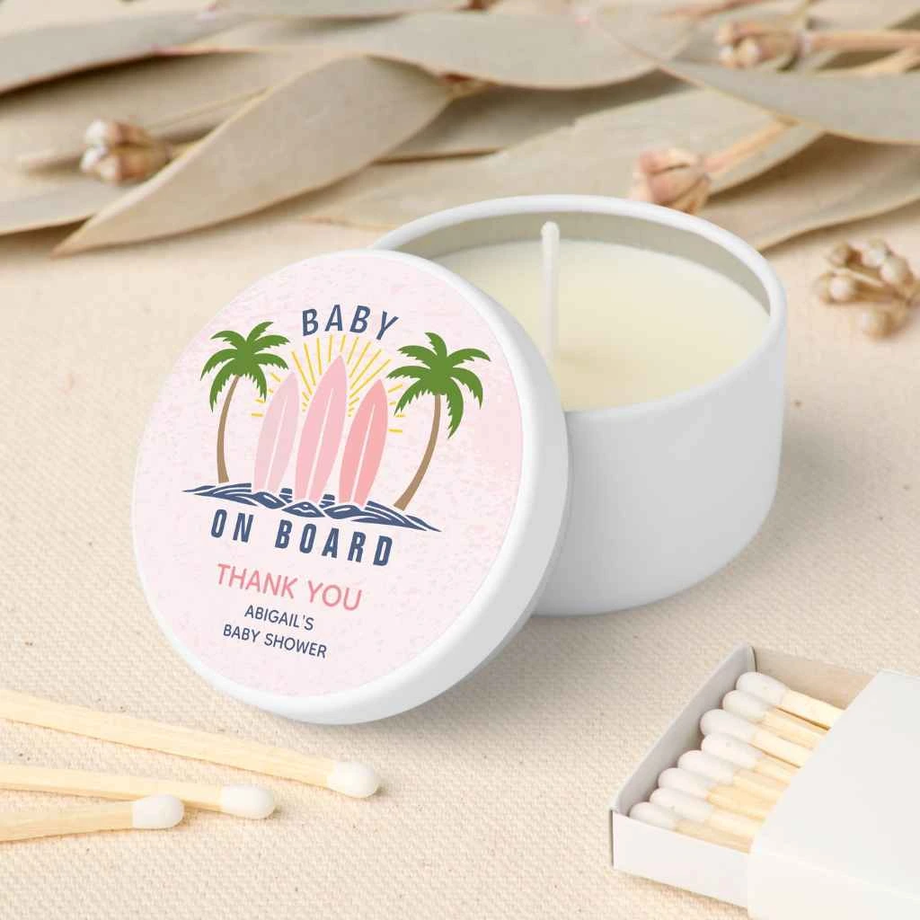 "Baby On Board" Thank You Candles