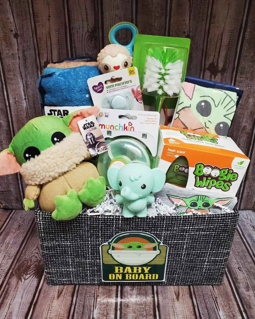 'Baby Yoda' Star Wars Baby Shower Gift Basket