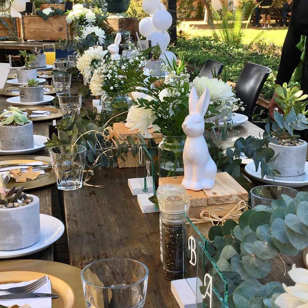 Elegant Bunny-Inspired Table Setting