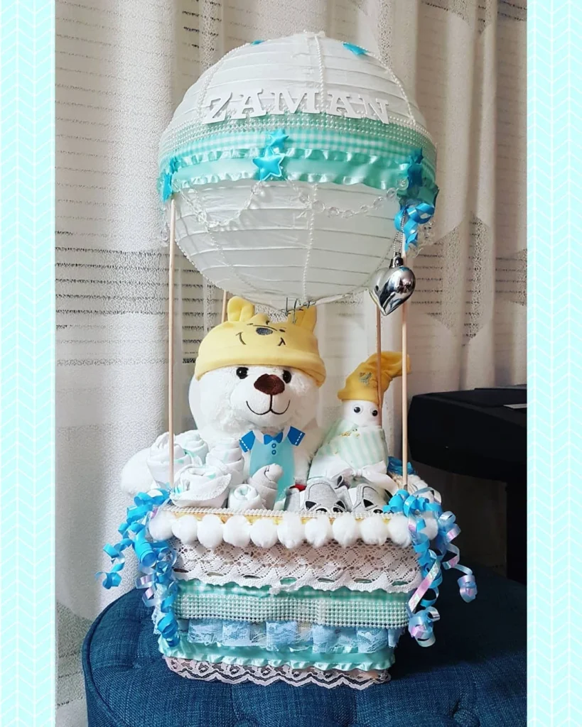Whimsical Diaper Cake Gift