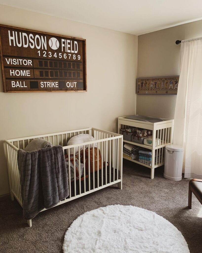 .Home Field Advantage: A Classic Baseball Nursery Design