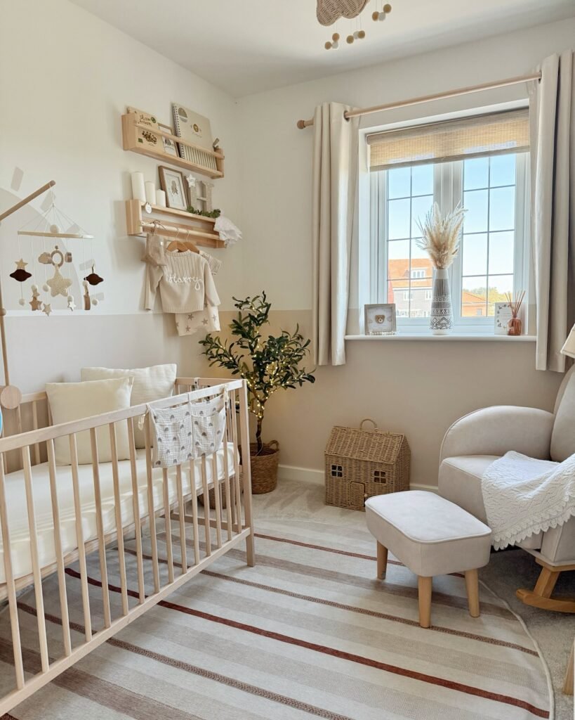 A Warm and Wood-Toned Nursery Retreat