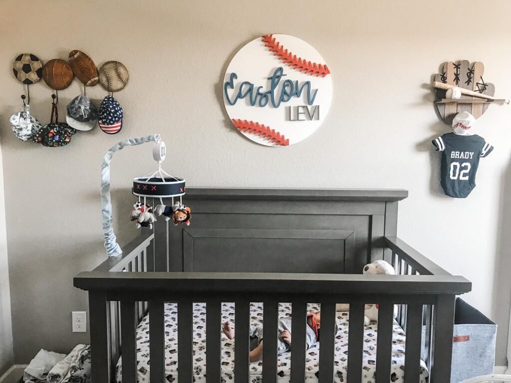 A Grand Slam Start: Vintage Baseball and Multi-Sport Accents Nursery