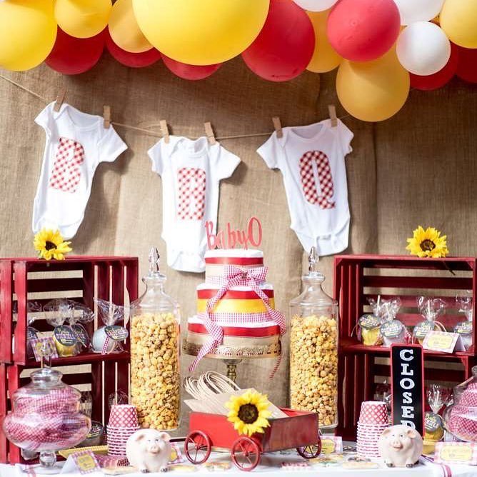 .Rustic Charm: A Sweet & Simple Baby-Q Setup