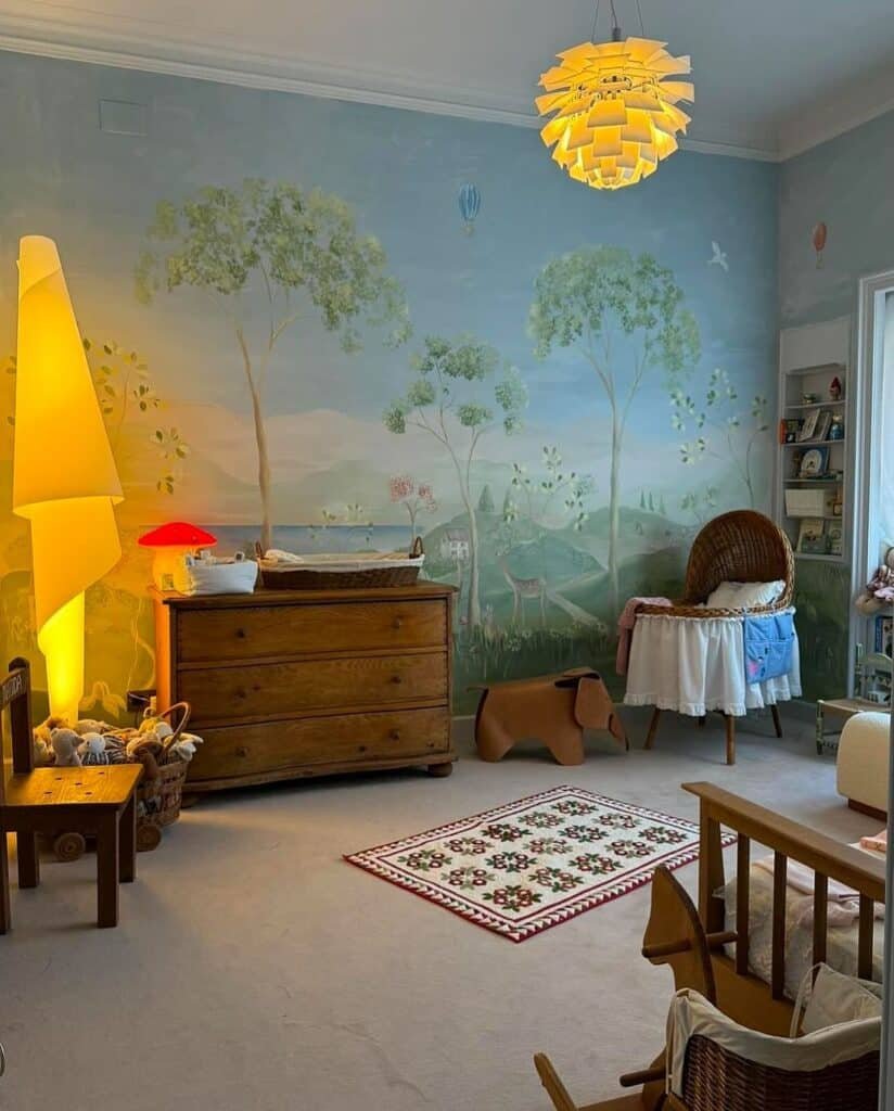 A Whimsical Nursery with Earthy Charm