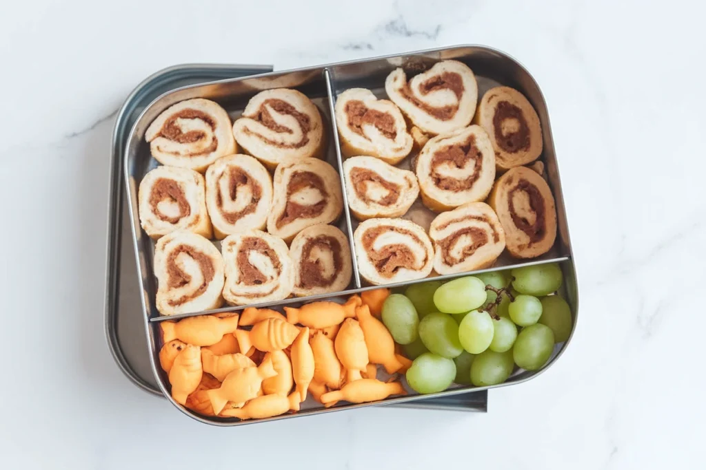Tortilla Roll-Ups with Fruit and Edamame