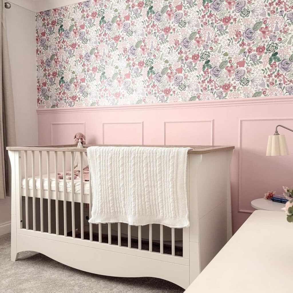 Pairing Patterned Wallpaper with Elegant Paneling