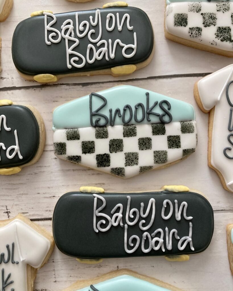 Sweet Arrivals! Adorable "Baby On Board" Themed Cookies