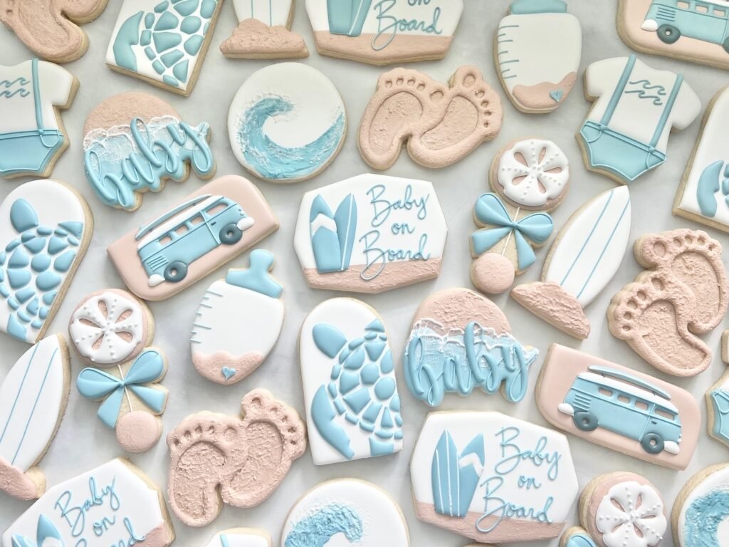 A Sea of Sweetness! An Array of Adorable "Baby On Board" Cookies