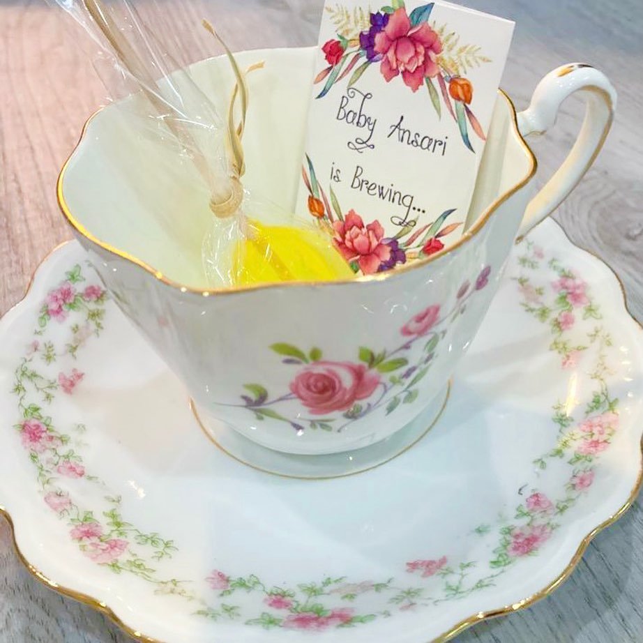A Floral Teacup Favor