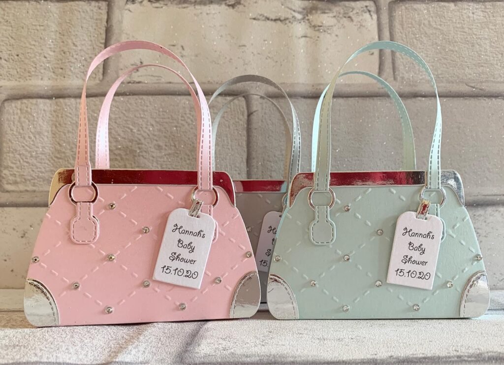 .Chic Handbag Favors for a Stylish Baby Shower