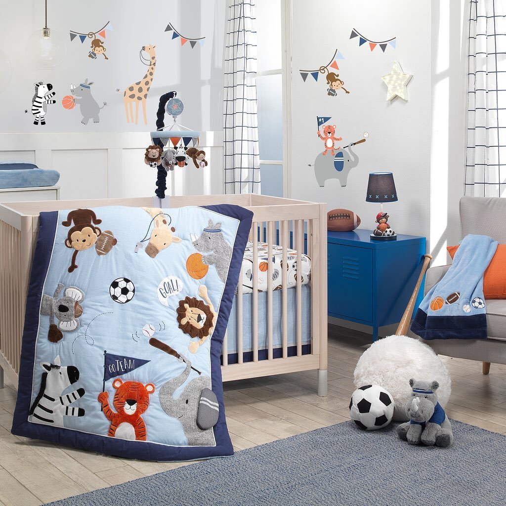 Whimsical Vintage Safari Meets the Sports Field Nursery