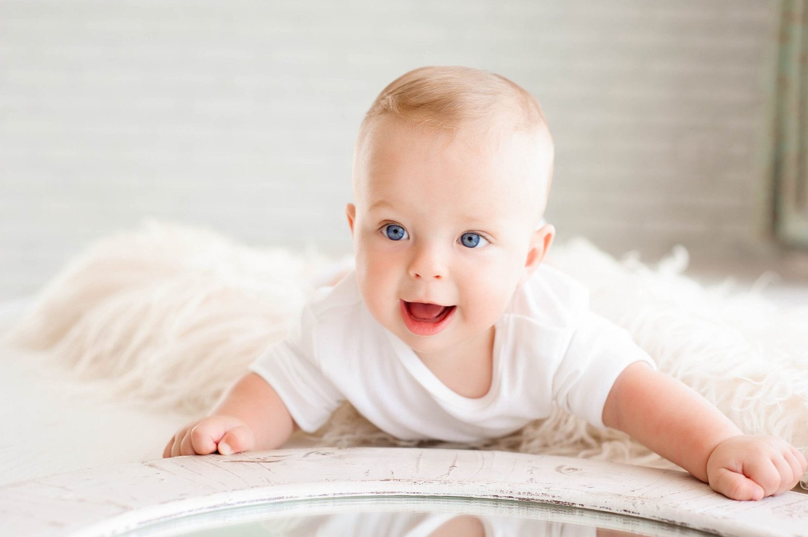 Baby smiling