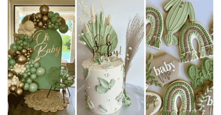 Sage Green Baby Shower Ideas